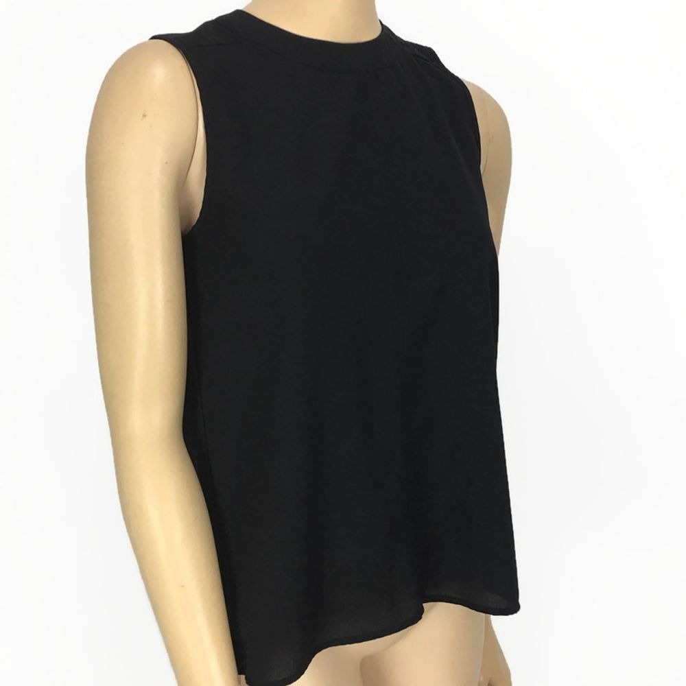 Paper Crane Black Sleeveless Blouse